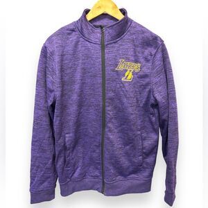 NBA Los Angeles Lakers Iconic Purple Yellow Front Back Logo Small Official Fan